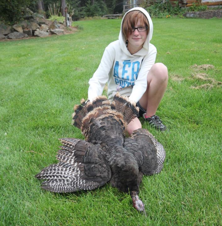 Bethany's first turkey